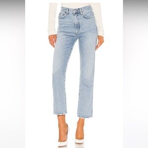 Agolde Pinch Waist High Rise Kick Jeans in Riptide
